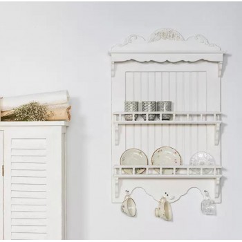 رف جداري من الخشب الطبيعي بطراز فرنسي 9098 رف جداري من الخشب الطبيعي بطراز فرنسي 9098