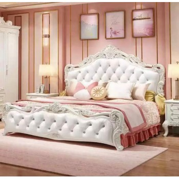 سرير نفرين بتصميم كلاسيكي ملكي على الطراز الاوربي 8611 سرير نفرين بتصميم كلاسيكي ملكي على الطراز الاوربي 8611