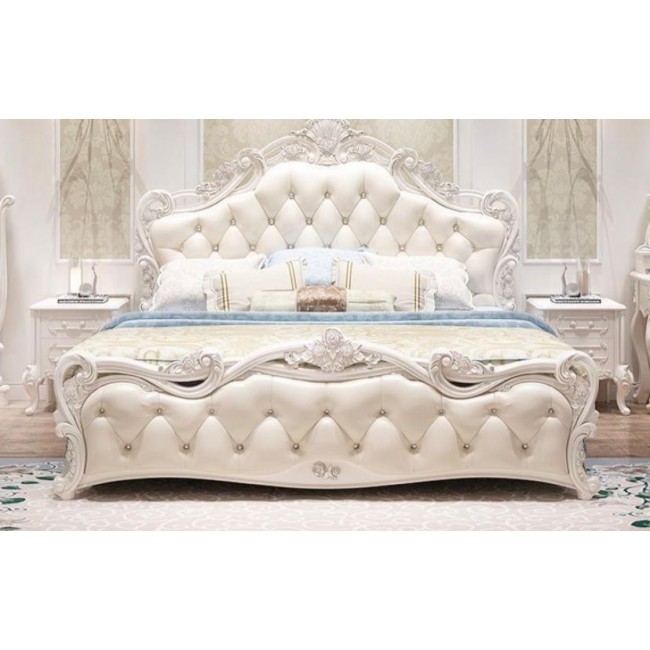سرير نفرين بتصميم كلاسيكي ملكي على الطراز الاوربي 8611