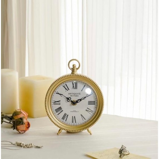 ساعه ذهبيه معدن مشغوله يدويا كلاسيك على الطراز الاوربي 9099
