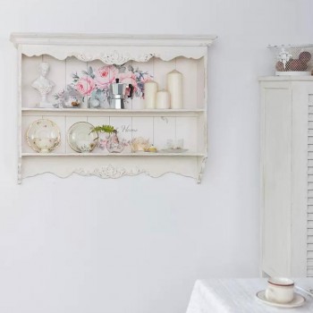 رف جداري من الخشب الطبيعي على الطراز الاوربي 9134