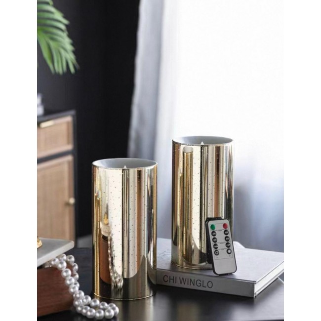 طقم شموع انيقه تعمل برموت متوفر عدة احجام مختلفه 7808