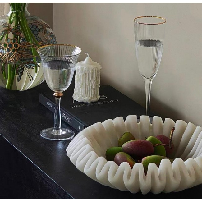 صحن تقديم سيراميك فاخر بتصميم عصري متوفر الحجمين 7929