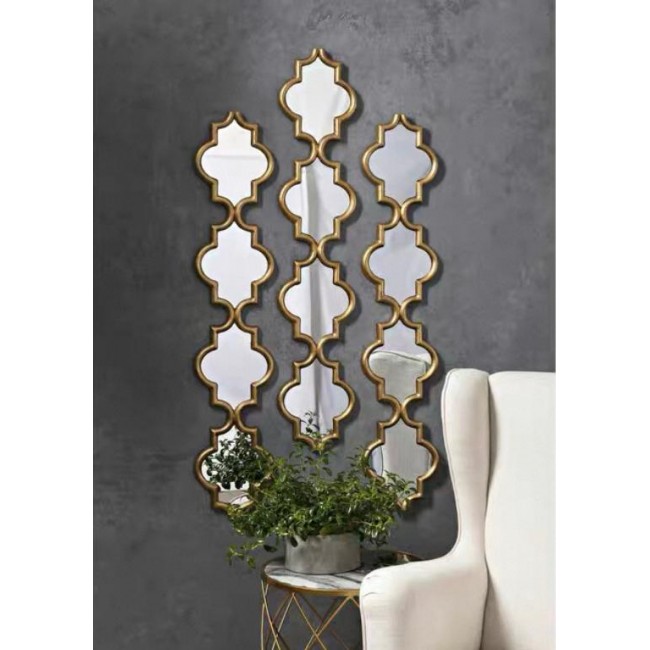 مرايا جداريه مصنوعه من المعدن المشغول كلاسيك 7806