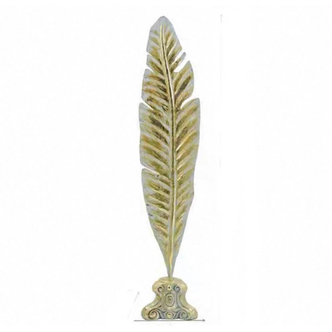 تحفه ريشه ذهبيه معدن مثالي لديكور المنزل 7828