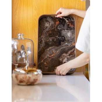 صينيه خشبيه لتقديم بستايل رخام 7938 صينيه خشبيه لتقديم بستايل رخام 7938