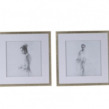 طقم لوحتين من الخشب بطابع كلاسيكي العدد2  7797