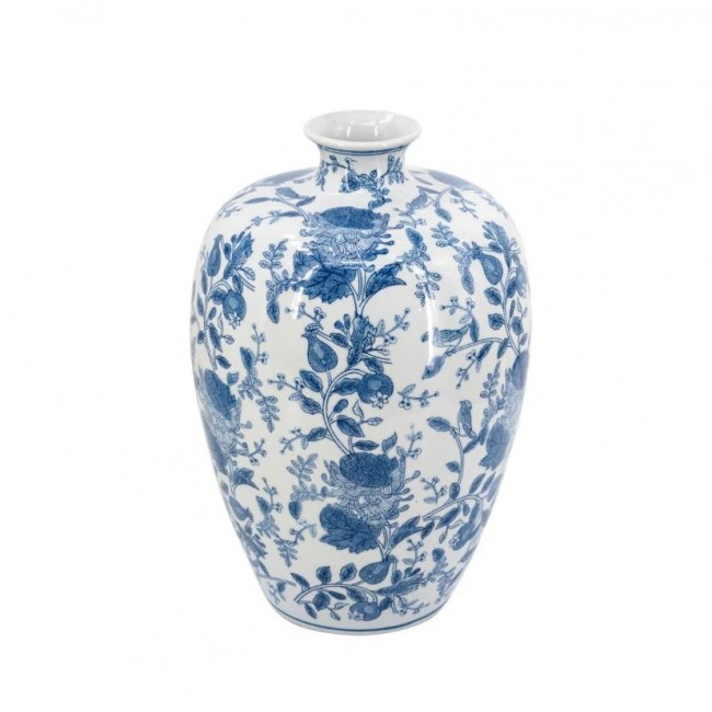 فازه سيراميك بنقوش الزهور بتصميم اوربي 8141