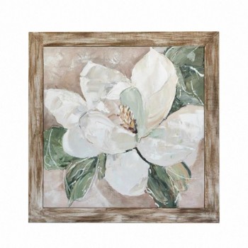 لوحه جداريه كانفس خشبيه بتصميم الورد برتفاع 100cm L8064