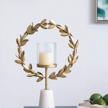 شمعدان بقاعده رخام بتصميم روماني 7814