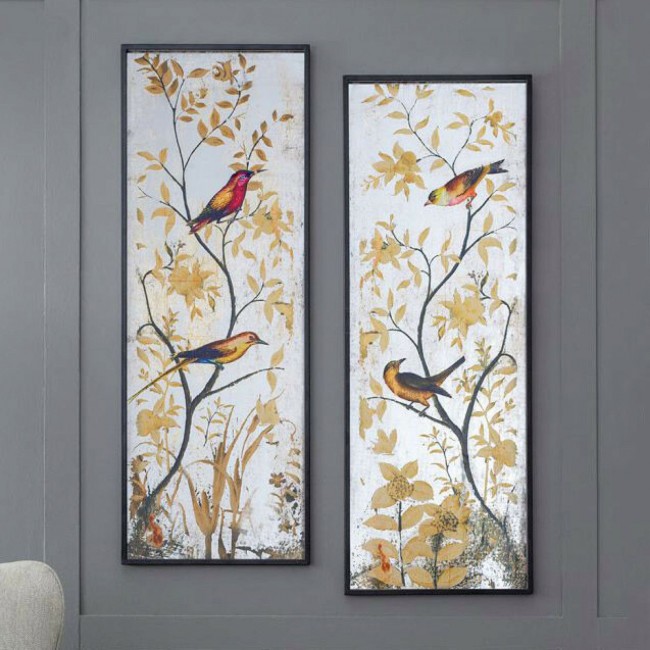 لوحه طقم مرايا كالنفس باطار خشبي مثالي لديكور المنزل 7794