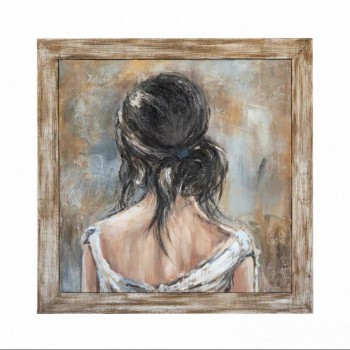 لوحه جداريه خشبيه كا نفس بتصميم اوربي 8063 برتفاع 100cm