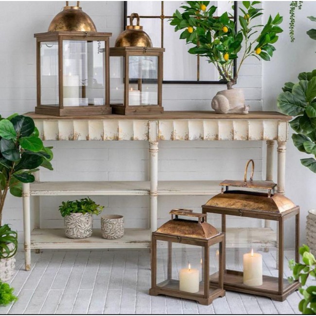 كونسول جداري بتصميم فرنسي شابي شيك 8043 كونسول جداري بتصميم فرنسي شابي شيك 8043