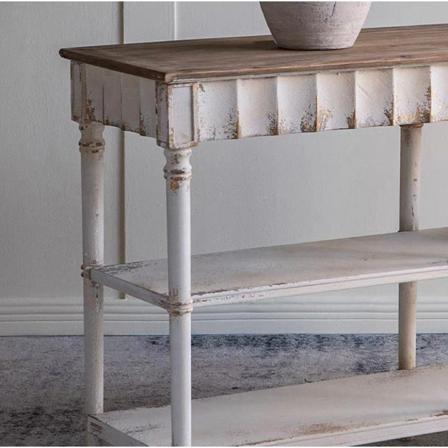 كونسول جداري بتصميم فرنسي شابي شيك 8043 كونسول جداري بتصميم فرنسي شابي شيك 8043