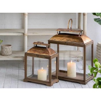 طقم فانوس ارضي معدن مذهب بتصميم أوربي فاخر 8041