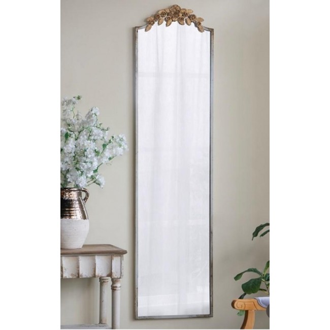 مرايا جداريه مصنوعه من المعدن المشغول يدويا فنتيج ستايل 8045 بارتفاع 180cm