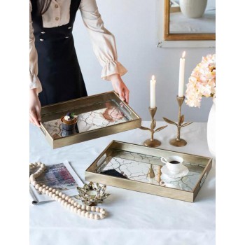 طقم صينيه مرايا تقديم2 قطعه مستطيله 7900 طقم صينيه مرايا تقديم2 قطعه مستطيله 7900