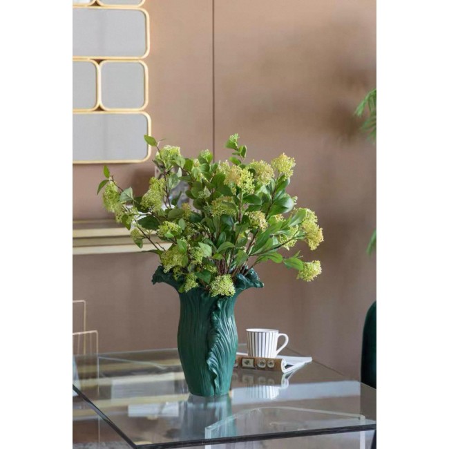 فازه سيراميك بتصميم بتلات الورد انيقه 7835