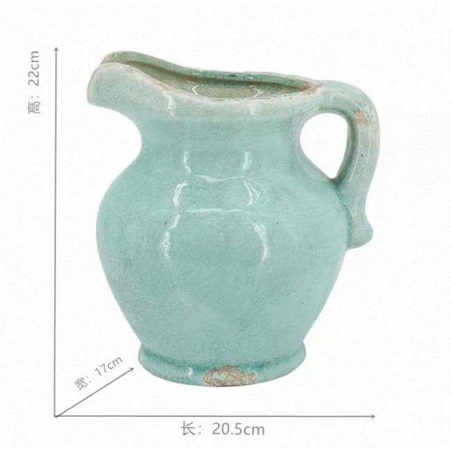 فازه ابريق سيراميك بتصميم ريفي جميل 7770