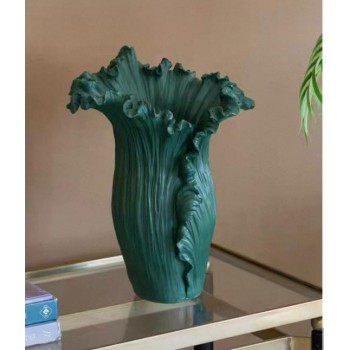 فازه سيراميك بتصميم بتلات الورد انيقه 7835