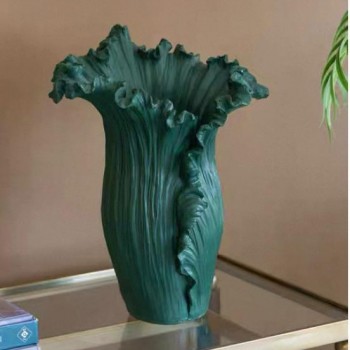 فازه سيراميك بتصميم بتلات الورد انيقه 7835