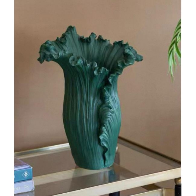 فازه سيراميك بتصميم بتلات الورد انيقه 7835