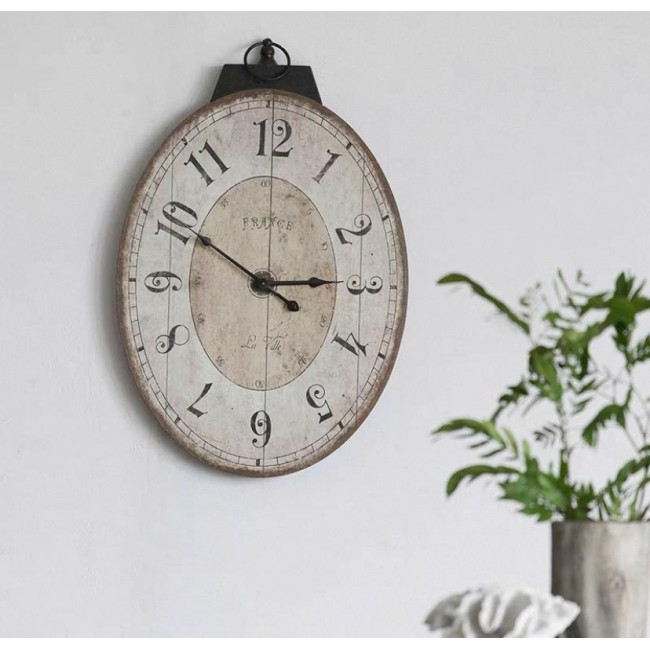 ساعه جداريه بتصميم ريفي فاخر 7779