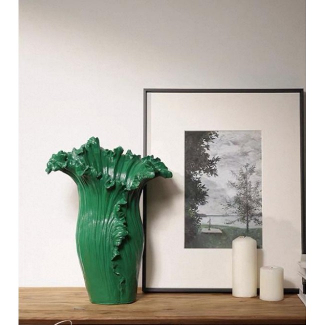 فازه سيراميك بتصميم بتلات الورد انيقه 7835