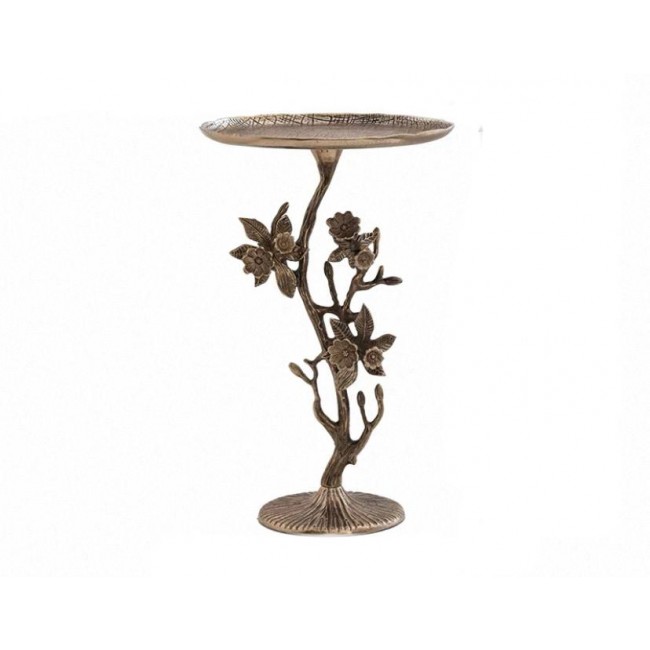 طاوله جانبيه مستديره بتصميم اغصان الورد معدن 7997