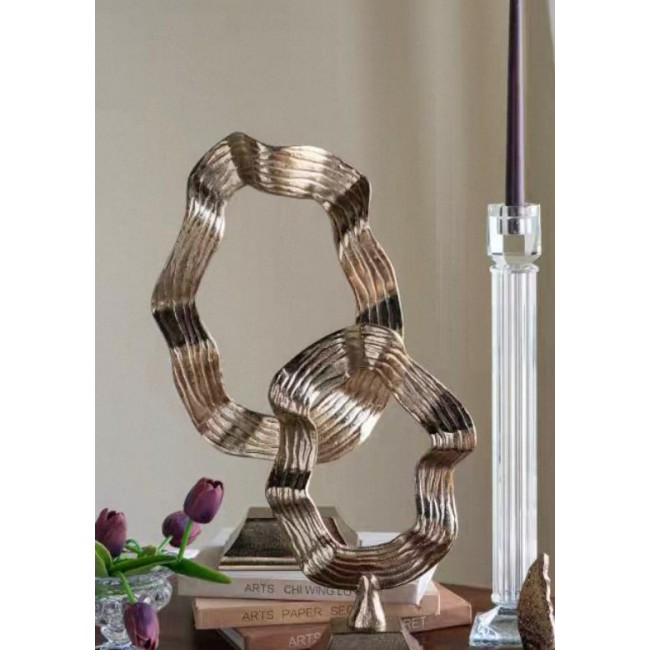 تحفه مكتبيه معدن مذهب بتصميم اوربي متوفر الحجمين 8002