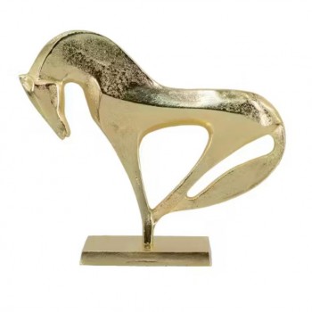 تحفه حصان معدن ذهبي بتصميم أنيق 8062