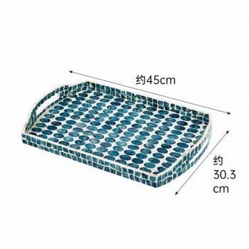 صينيه تقديم مطعمه بصدف طبيعي بتصميم جميل 8013