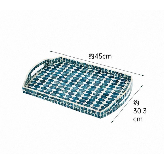 صينيه تقديم مطعمه بصدف طبيعي بتصميم جميل 8013