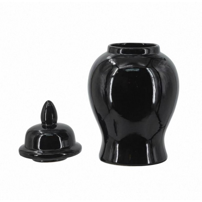 فازه سيراميك سوداء بستايل فاخر متوفر الحجمين7956