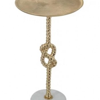 طاوله دائريه عصريه بعقده معدنيه وقاعده رخام 8058