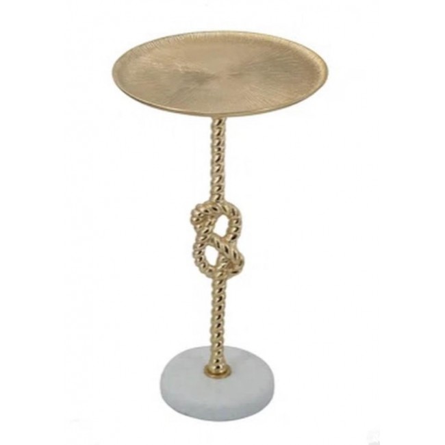 طاوله دائريه عصريه بعقده معدنيه وقاعده رخام 8058