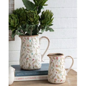 فازه بتصميم ابريق على الطراز الاوربي الريفي متوفر الحجمين 7958