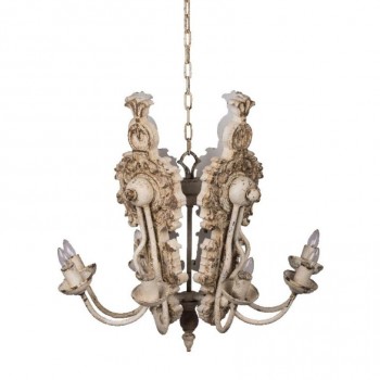 وحده اضاءه سقفيه بستايل فكتوري ب8 اذرع فاخره 8138