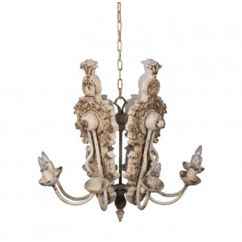 وحده اضاءه سقفيه بستايل فكتوري ب8 اذرع فاخره 8138