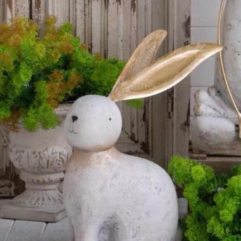 تحفه ارنب للحديقة الخارجيه للمنزل 7920 برتفاع 53cm