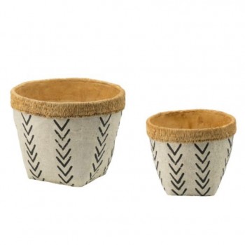 طقم مركن فخار بستايل اوربي العدد2  8102