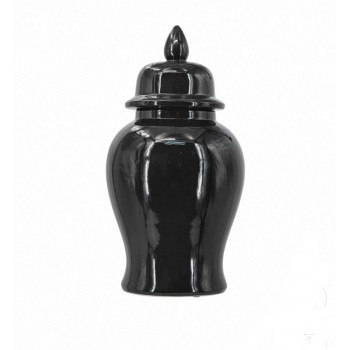 فازه سيراميك سوداء بستايل فاخر متوفر الحجمين7956