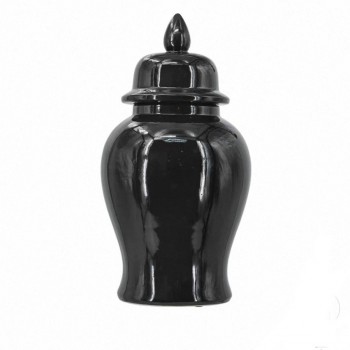 فازه سيراميك سوداء بستايل فاخر متوفر الحجمين7956