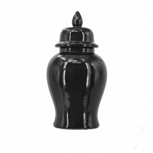 فازه سيراميك سوداء بستايل فاخر متوفر الحجمين7956