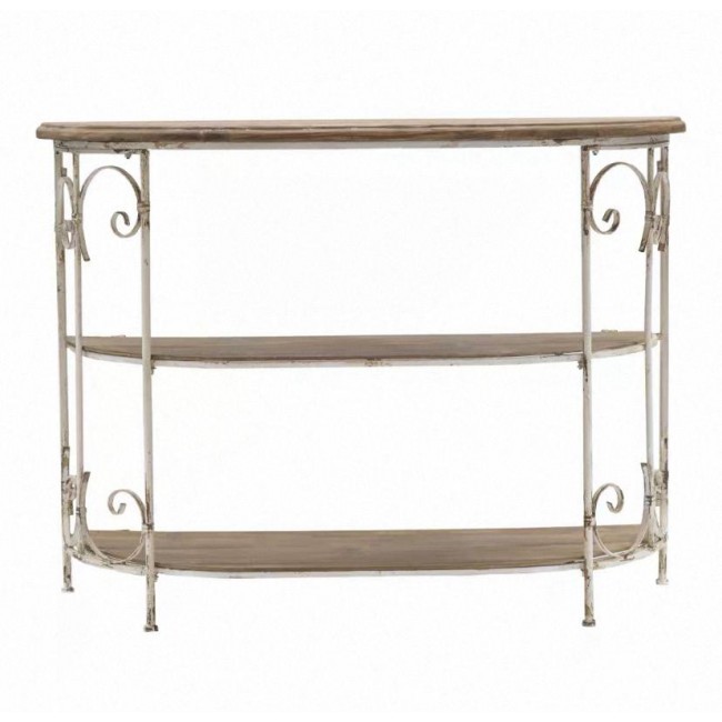 كونسول جداري بتصميم اوربي بارفف خشب طبيعي 7907