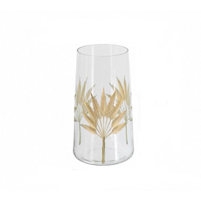 فازه زجاجيه بتصميم عصري بزخارف ذهبيه 7865