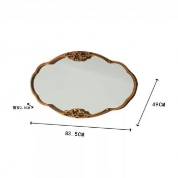 مرايا جداري مزخرفه بتصميم اوربي بإطار معدن 9186