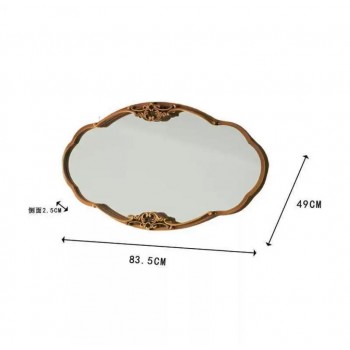 مرايا جداري مزخرفه بتصميم اوربي بإطار معدن 9186 مرايا جداري مزخرفه بتصميم اوربي بإطار معدن 9186