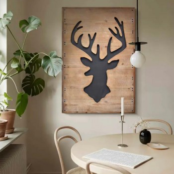 لوحه فنيه من الخشب منحوته يدويا بتصميم اوربي 9159