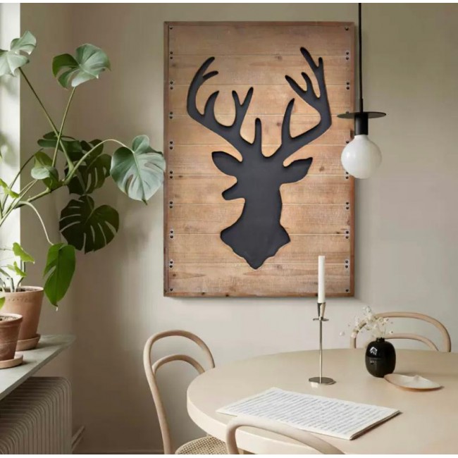 لوحه فنيه من الخشب منحوته يدويا بتصميم اوربي 9159